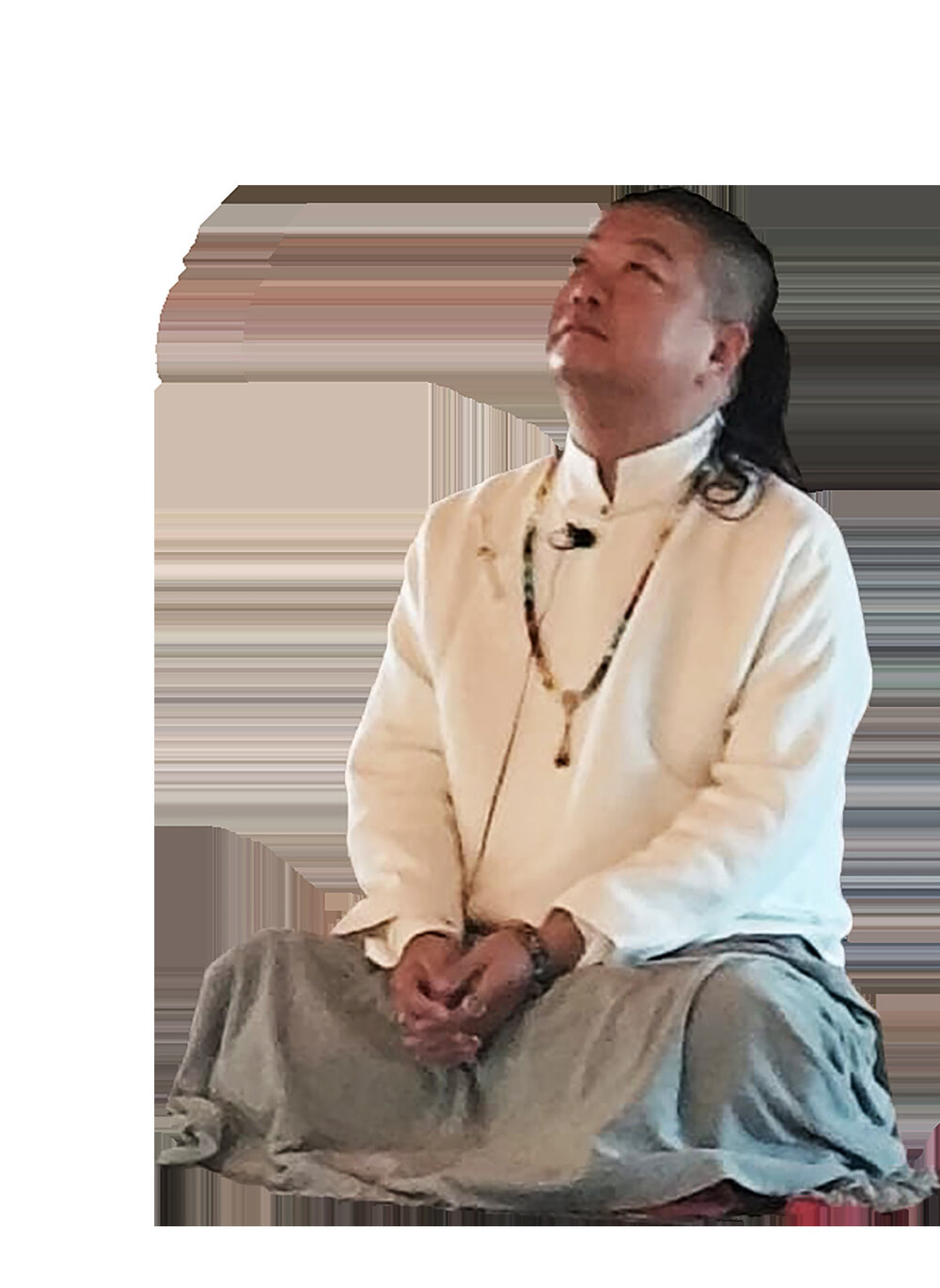 Meditazione seduta durante il ritiro